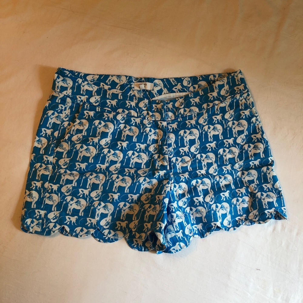 Scalloped shorts